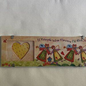 Photo frame. '' If friends were flowers''
